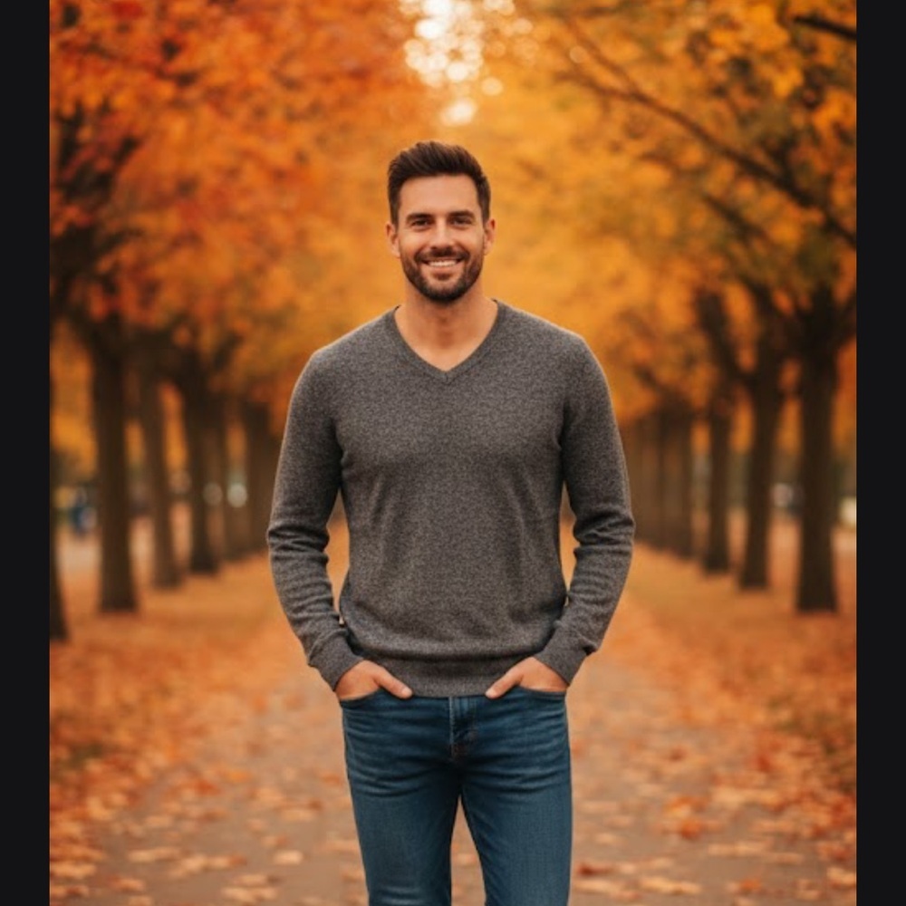 Tommy John Charcoal V-Neck Sweater